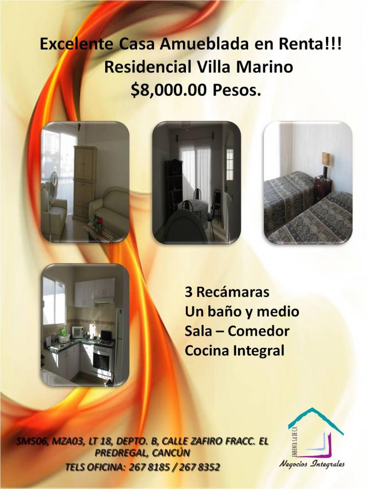Foto Casa en Renta en Cancn, Quintana Roo - $ 8.000 - CAR33673 - BienesOnLine