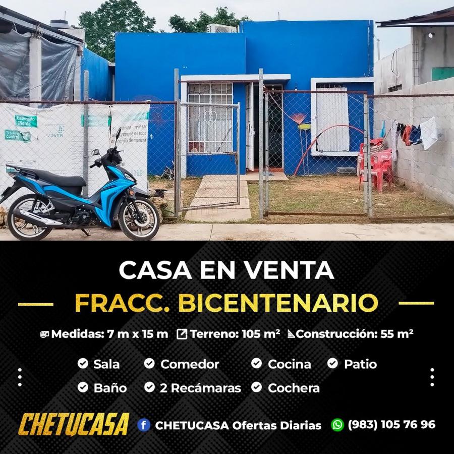 Foto Casa en Venta en Colonia Bicenteario, Othn P Blanco, Quintana Roo - CAV346627 - BienesOnLine