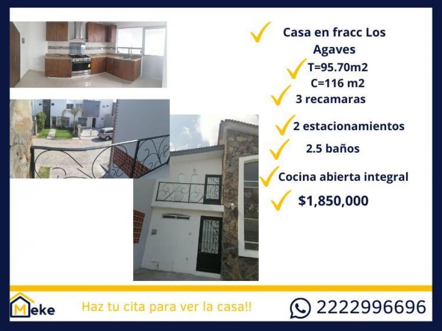 Foto Casa en Venta en fraccionamiento los agaves puebla, Puebla, Puebla - $ 1.850.000 - CAV340724 - BienesOnLine