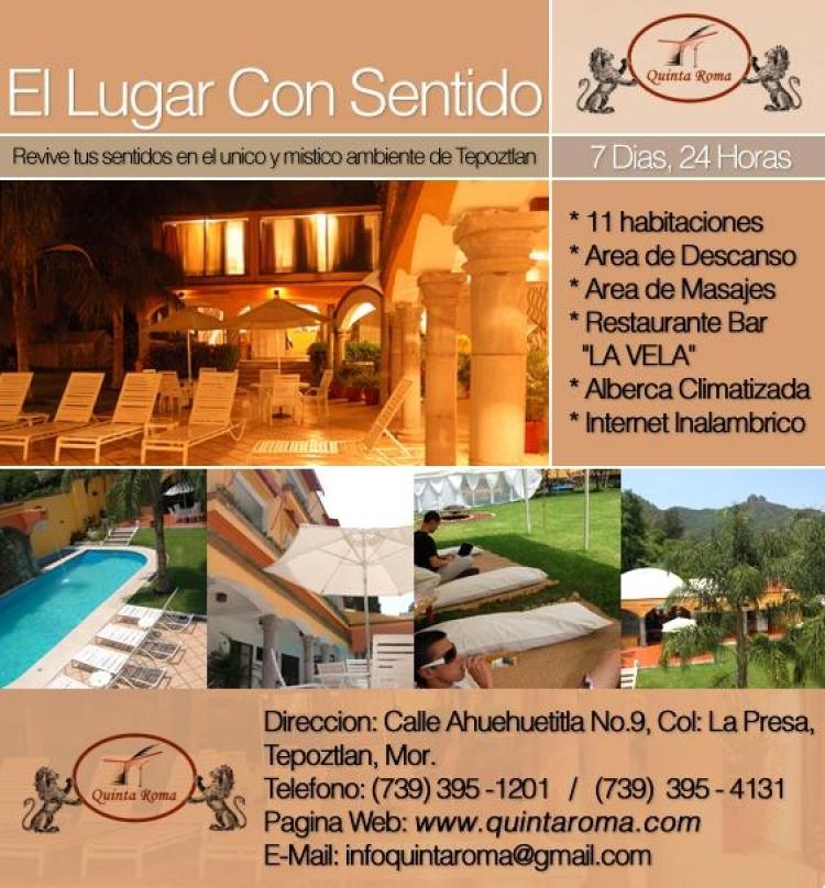 Foto Hotel en Venta en Tepoztln, Morelos - U$D 1.500.000 - HOV44335 - BienesOnLine