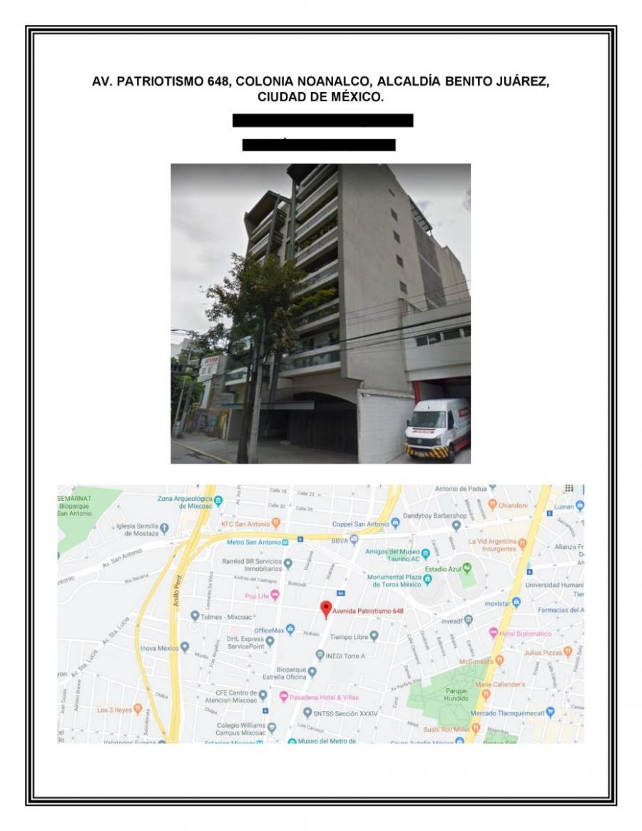 Foto Departamento en Venta en noanalco, Benito Jurez, Distrito Federal - $ 1.578.000 - DEV264659 - BienesOnLine