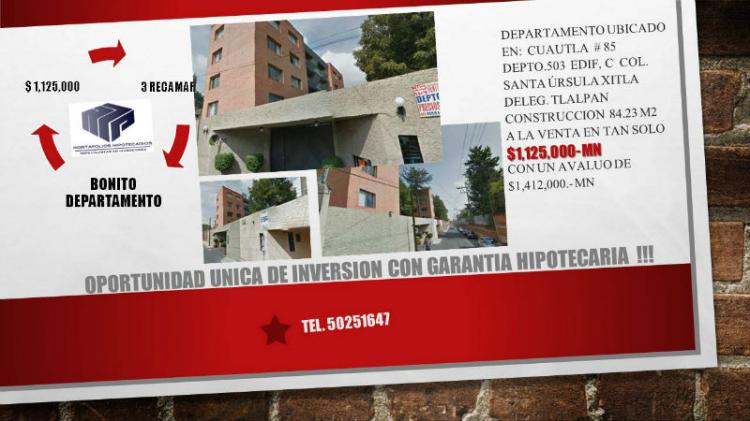 Foto Departamento en Venta en Santa Ursula Xitla, Tlalpan, Distrito Federal - $ 1.125.000 - DEV93717 - BienesOnLine