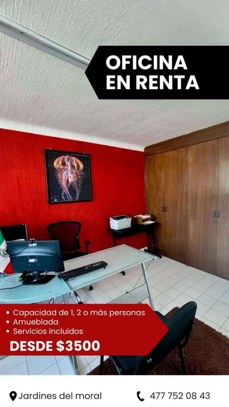 Foto Oficina en Renta en Jardines del moral, León, Guanajuato - $ 4.500 - OFR360896 - BienesOnLine