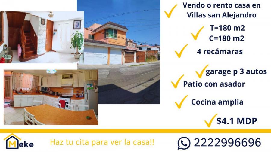 Foto Casa en Renta en san alejandro, Puebla, Puebla - $ 20.000 - CAR343115 - BienesOnLine
