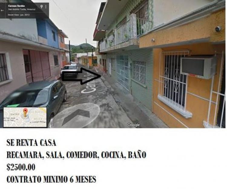 Foto Casa en Renta en CARMEN SERDAN, San Andrs Tuxtla, Veracruz - $ 2.500 - CAR153349 - BienesOnLine