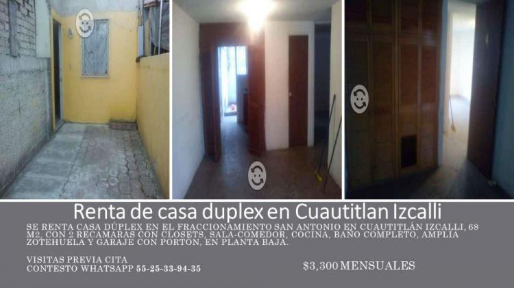 Foto Casa en Renta en Fraccionamiento San Antonio, Cuautitln Izcalli, Mexico - $ 3.300 - CAR202714 - BienesOnLine