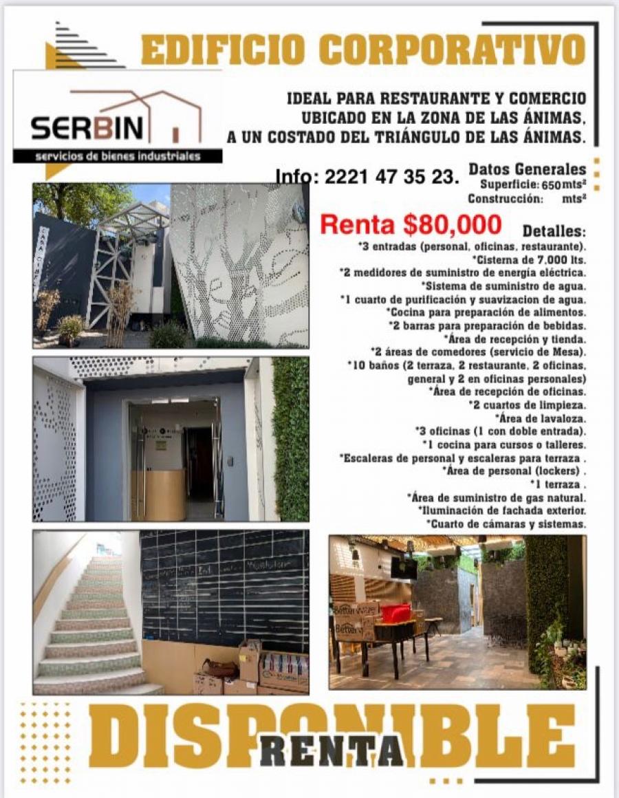 Foto Oficina en Renta en Puebla, Puebla - $ 80.000 - OFR302742 - BienesOnLine