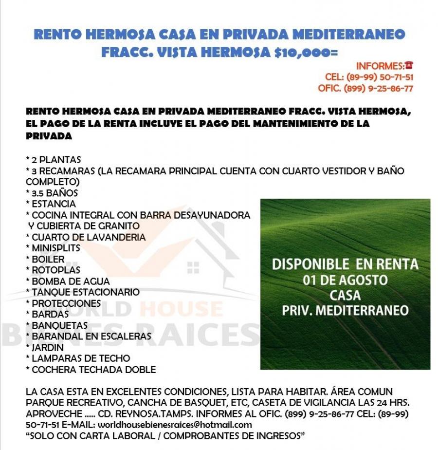 Foto Casa en Venta en Reynosa, Tamaulipas - $ 10.000 - CAV304679 - BienesOnLine