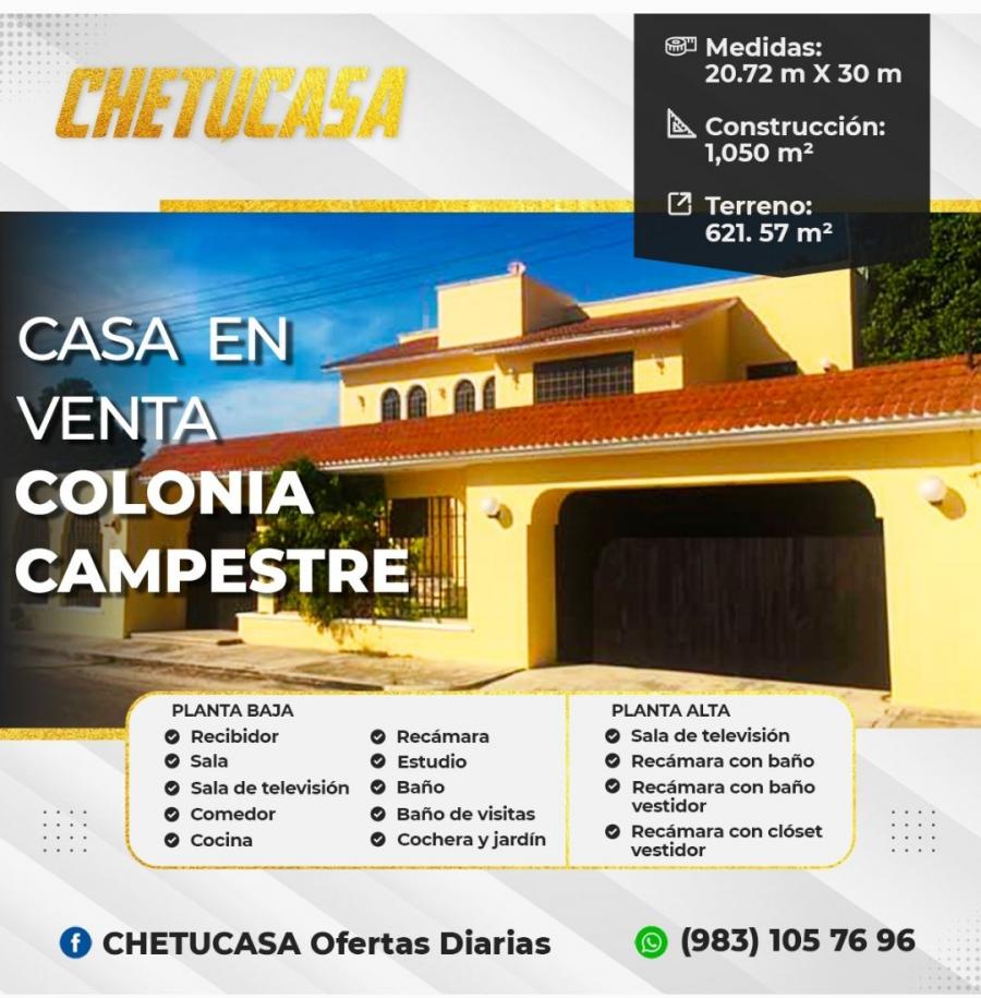 Foto Casa en Venta en Col.Campestrev, Chetumal, Quintana Roo - CAV311372 - BienesOnLine