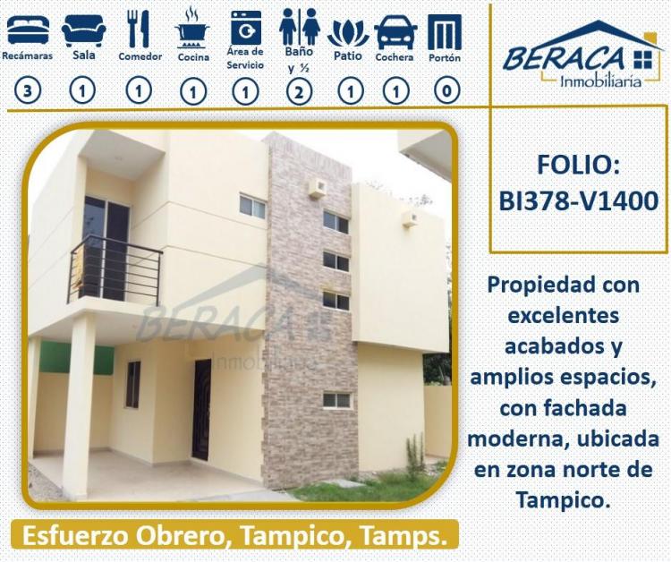 Foto Casa en Venta en esfuerzo obrero, Tampico, Tamaulipas - $ 1.400.000 - CAV225187 - BienesOnLine