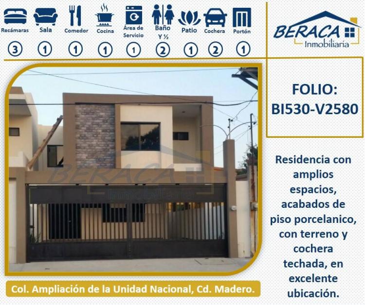 Foto Casa en Venta en Ampliacion de la Unidad Nacional, Ciudad Madero, Tamaulipas - $ 2.580.000 - CAV225037 - BienesOnLine
