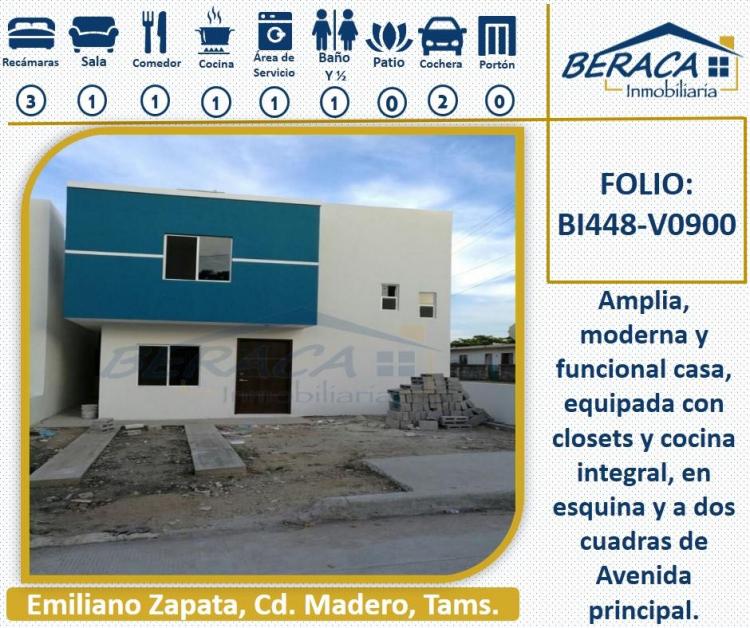 Foto Casa en Venta en Emiliano Zapata, Ciudad Madero, Tamaulipas - $ 900.000 - CAV216281 - BienesOnLine