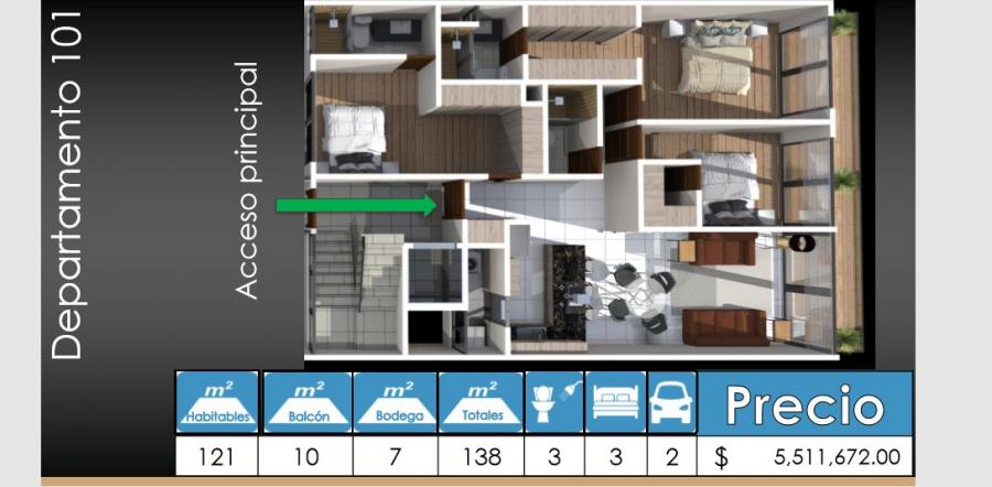 Foto Departamento en Venta en Narvarte, Benito Jurez, Distrito Federal - $ 5.511.672 - DEV275997 - BienesOnLine