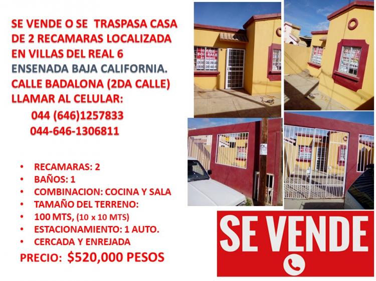 Foto Casa en Venta en VILLAS DEL REAL 6, Ensenada, Baja California - $ 450.000 - CAV236817 - BienesOnLine