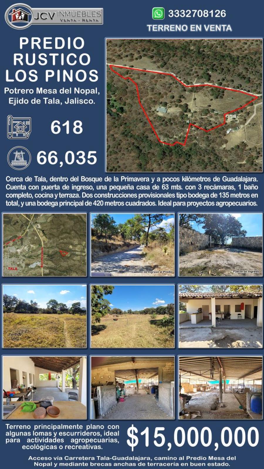 Foto Rancho en Venta en Potrero Mesa del Nopal, Tala, Jalisco - $ 15.000.000 - RAV354750 - BienesOnLine
