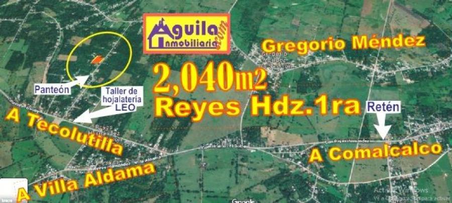 Foto Terreno en Venta en Reyes Hernndez 1ra seccin, Comalcalco, Tabasco - $ 600.000 - TEV261552 - BienesOnLine