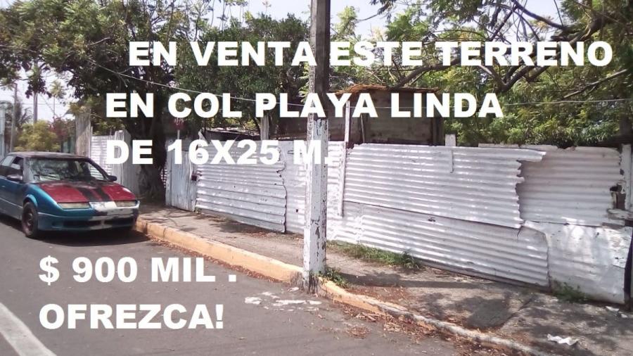 Foto Terreno en Venta en playa linda, Veracruz, Veracruz - $ 900.000 - TEV277004 - BienesOnLine