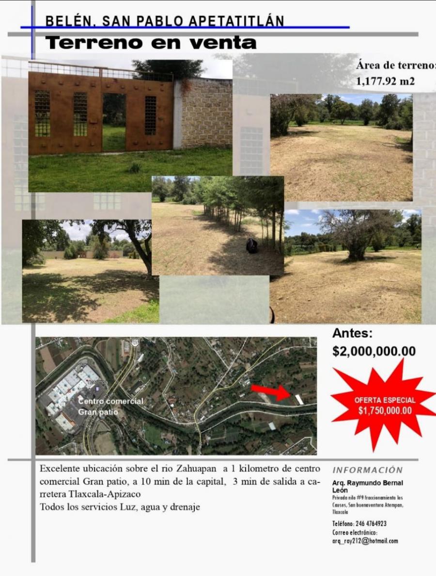 Foto Terreno en Venta en Belen, Tlaxcala - $ 1.750.000 - TEV286527 - BienesOnLine