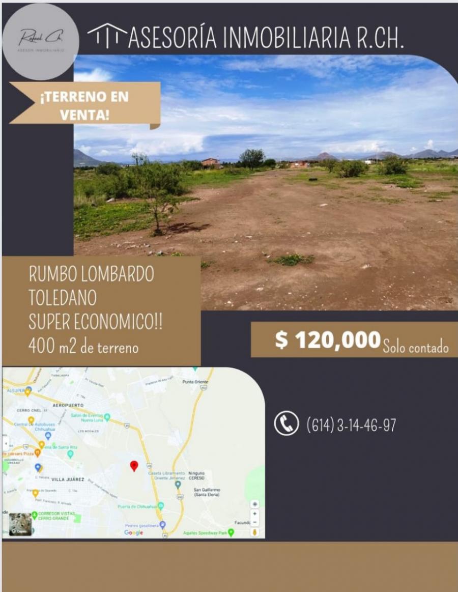 Foto Terreno en Venta en Las margaritas, Chihuahua, Chihuahua - $ 120.000 - TEV331627 - BienesOnLine