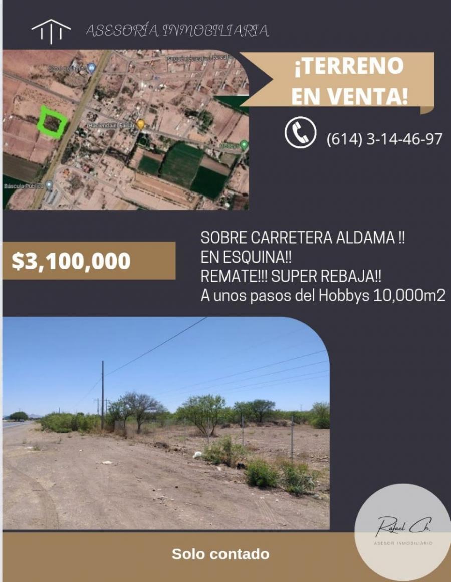 Foto Terreno en Venta en Sobre carretera aldama, Chihuahua, Chihuahua - $ 3.100.000 - TEV331628 - BienesOnLine