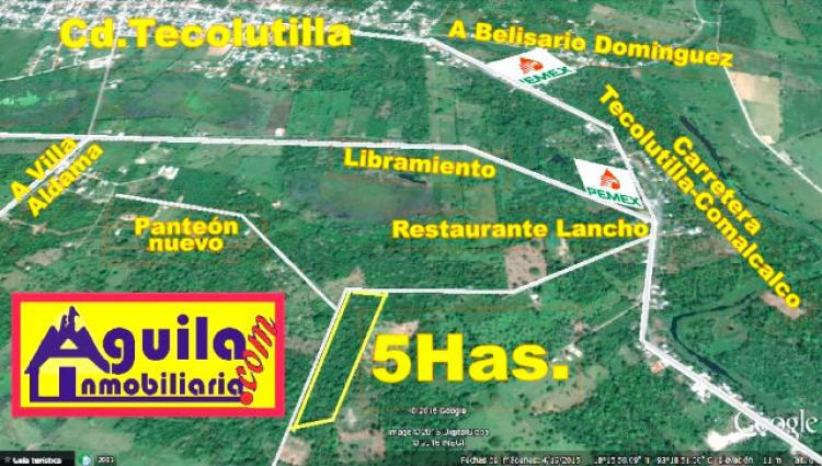 Foto Terreno en Venta en TECOLUTILLA, Comalcalco, Tabasco - 5 hectareas - $ 677.000 - TEV162106 - BienesOnLine