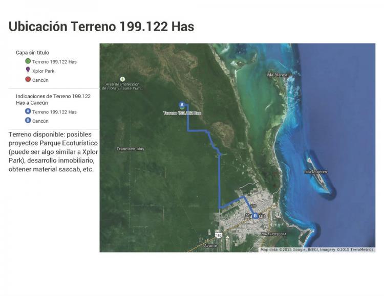 Foto Terreno en Venta en Cancn, Quintana Roo - 199 hectareas - U$D 17.325.581 - TEV135346 - BienesOnLine
