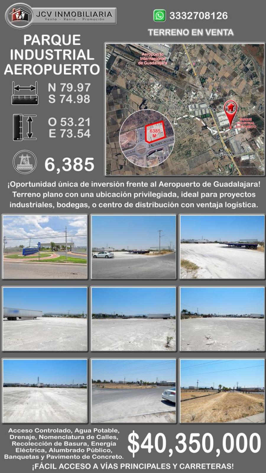 Foto Terreno en Venta en Parque Industrial Aeropuerto, Tlajomulco de Zúñiga, Jalisco - $ 40.350.000 - TEV354594 - BienesOnLine