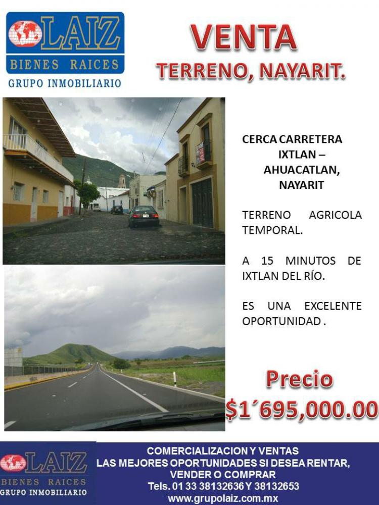 Foto Terreno en Venta en Ixtln del Ro, Nayarit - 5 hectareas - $ 1.695.000 - TEV147234 - BienesOnLine