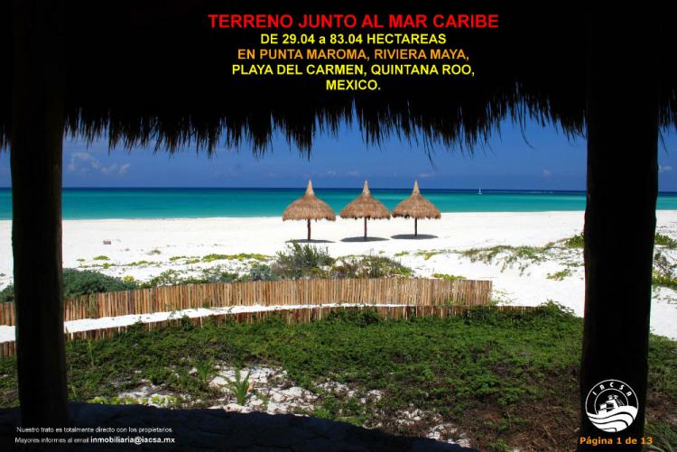 Foto Terreno en Venta en Playa del Carmen, Quintana Roo - 83 hectareas - TEV144956 - BienesOnLine