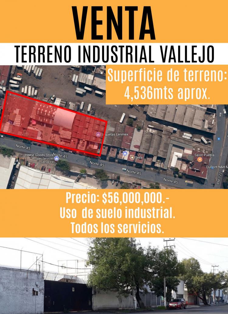 Foto Terreno en Venta en Azcapotzalco, Distrito Federal - $ 56.000.000 - TEV215291 - BienesOnLine