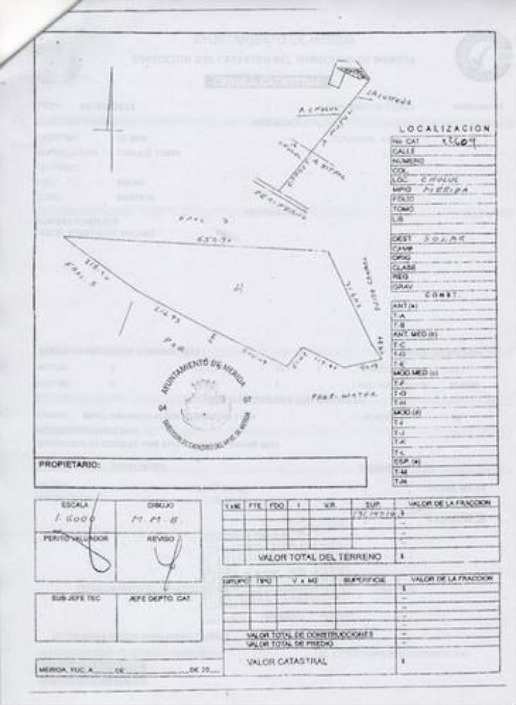 Foto Terreno en Venta en CHOLUL, Cholul, Yucatan - $ 500 - TEV50403 - BienesOnLine