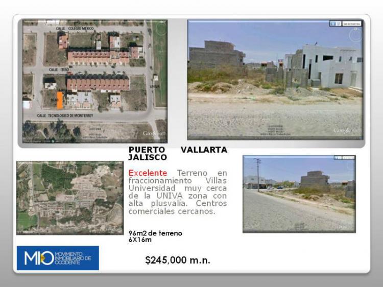 Foto Terreno en Venta en villas universidad, Puerto Vallarta, Jalisco - $ 245.000 - TEV51866 - BienesOnLine