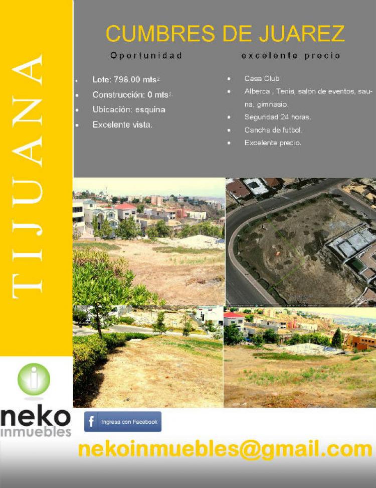 Foto Terreno en Venta en CUMBRES DE JUAREZ, Tijuana, Baja California - U$D 290 - TEV64983 - BienesOnLine