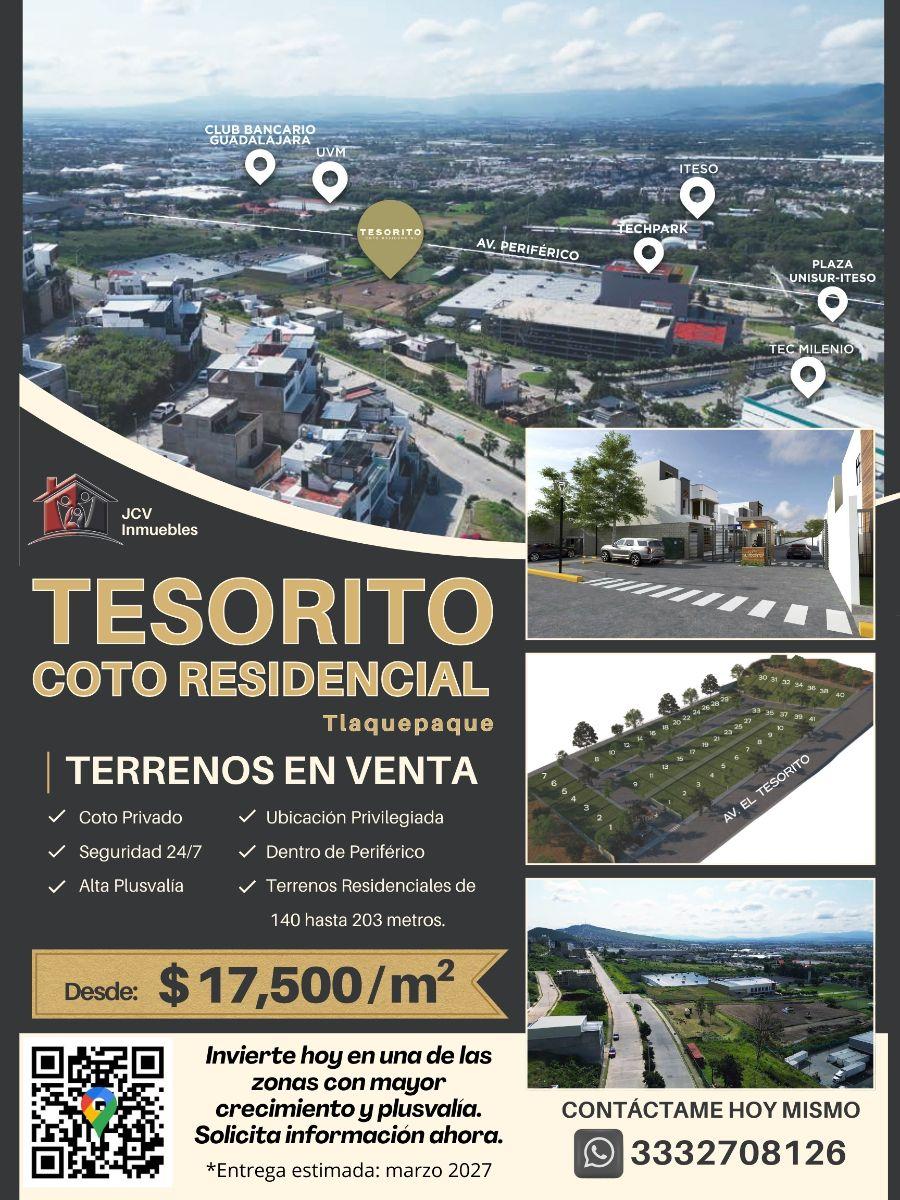 Foto Terreno en Venta en Paisajes del Tesoro, Tlaquepaque, Jalisco - $ 17.500 - TEV364657 - BienesOnLine