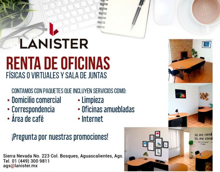 Foto Oficina en Renta en LOS BOSQUES, Aguascalientes, Aguascalientes - $ 750 - OFR241248 - BienesOnLine