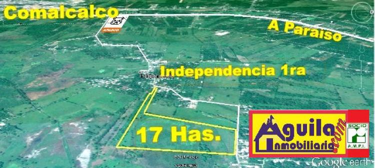 Foto Terreno en Venta en R/a. Independencia 1ra Secc., Comalcalco, Tabasco - 17 hectareas - $ 4.250.000 - TEV138850 - BienesOnLine