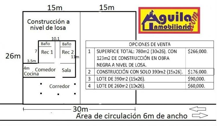 Foto Terreno en Venta en R/a Gregorio Mndez 1ra Secc., Comalcalco, Tabasco - $ 176.000 - TEV187703 - BienesOnLine