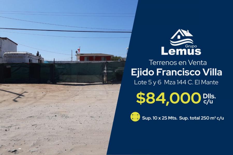 Foto Terreno en Venta en Ejido Francisco Villa, Tijuana, Baja California - U$D 84.000 - TEV275758 - BienesOnLine