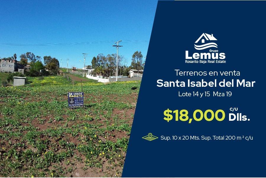 Foto Terreno en Venta en Santa Isabel del Mar, Santa Isabel del Mar, Baja California - U$D 18.000 - TEV290413 - BienesOnLine