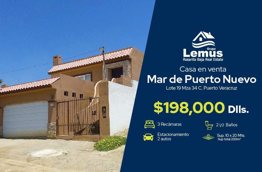 Foto Casa en Venta en Mar de Puerto Nuevo, Mar de Puerto Nuevo, Baja California - U$D 198.000 - CAV289475 - BienesOnLine