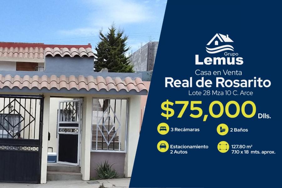 Casa en Venta en Real de Rosarito, Rosarito, Baja California - U$D  -  CAV275886 - BienesOnLine