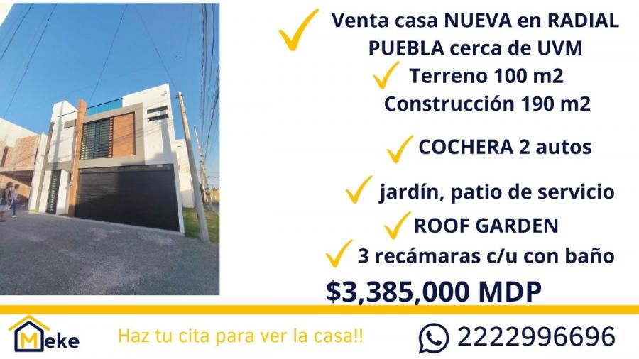 Foto Casa en Venta en la radial, Puebla, Puebla - $ 3.385.000 - CAV348818 - BienesOnLine
