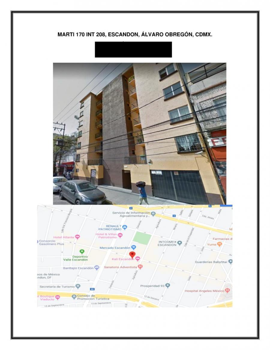 Foto Departamento en Venta en escandon, Alvaro Obregn, Distrito Federal - $ 614.854 - DEV264674 - BienesOnLine