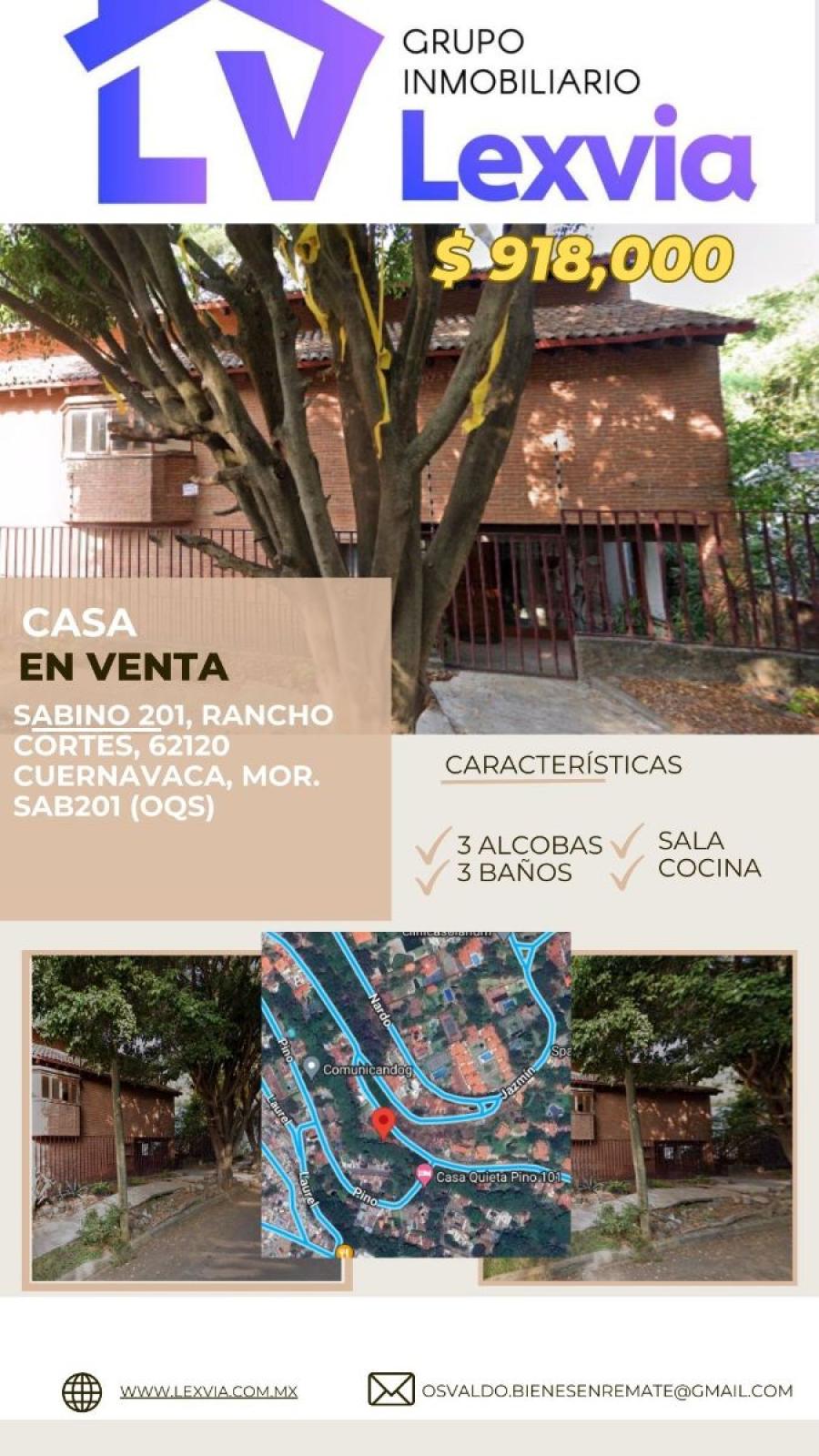 Foto Casa en Venta en RANCHO CORTES, Cuernavaca, Morelos - $ 918.000 - CAV352096 - BienesOnLine