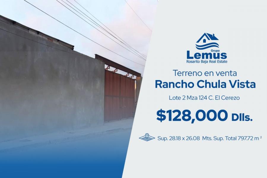 Foto Terreno en Venta en Rancho Chula Vista, Rosarito, Baja California - U$D 128.000 - TEV275753 - BienesOnLine