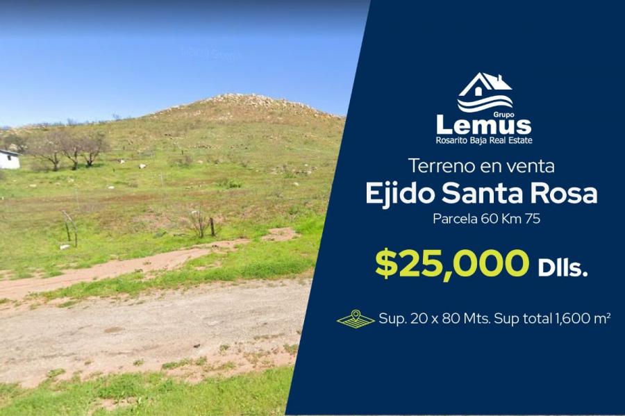 Foto Terreno en Venta en km 75, Ejido Santa Rosa, Baja California - U$D 25.000 - TEV294305 - BienesOnLine