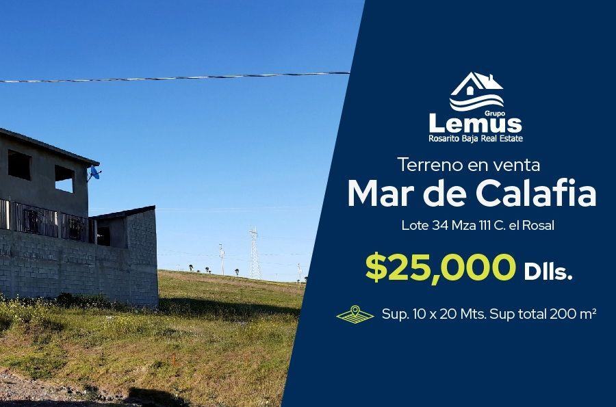 Foto Terreno en Venta en Mar de calafia, Mar de calafia, Baja California - U$D 25.000 - TEV294139 - BienesOnLine