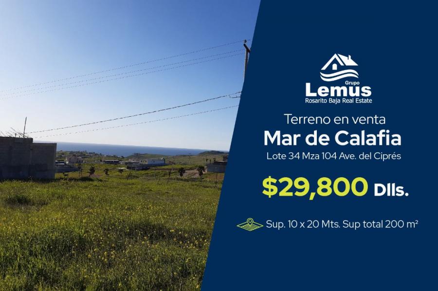 Foto Terreno en Venta en Mar de Calafia, Mar de Calafia, Baja California - U$D 29.800 - TEV294119 - BienesOnLine