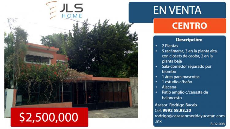 Foto Casa en Venta en Centro, Mrida, Yucatan - $ 2.500.000 - CAV169168 - BienesOnLine