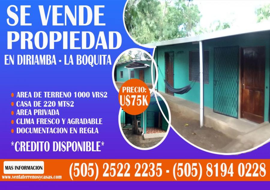 Foto Casa en Venta en Diriamba, Carazo - U$D 75.000 - CAV790 - BienesOnLine